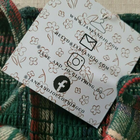 Jane + Jo Holiday Plaid Flannel Dress - Picture 6 of 7